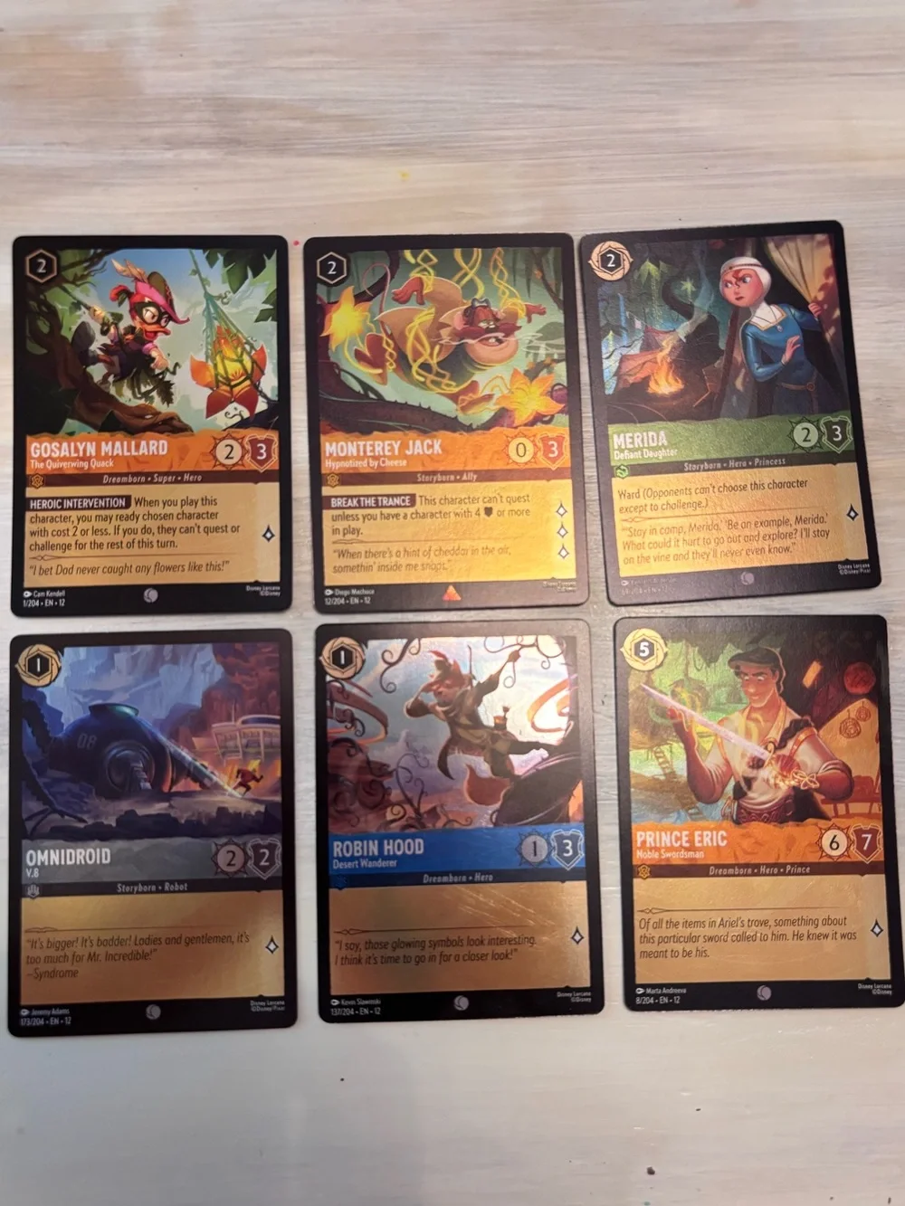 Disney Lorcana Lot TCG 50-pack (Common Uncommon Rare Super Rare Foil) NM